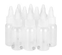 10Pcs Paint Bottle, 30ml Empty Paint Bottle Squirt Pigment Condiment Container with Scale Dispensing Bottles Dropper Water Liquid Bottles for Arts and Crafts, Paint