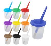 10Pcs Paint Cups for Kids, Spill Proof Learning Color Artist