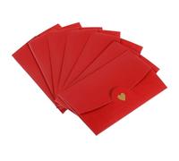 10Pcs Paper Invitation Envelopes 17.5x11cm Gift Card Envelope with Heart Clasp for Christmas Wedding Birthday Invitation Valentine's Day