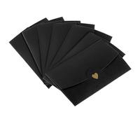 10Pcs Paper Invitation Envelopes 17.5x11cm Gift Card Envelope with Heart Clasp for Christmas Wedding Birthday Invitation Valentine's Day