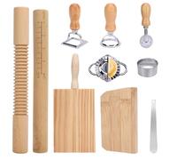 10PCS Pasta Maker Tools, Gnocchi Board Pasta Cutter Ravioli Mould