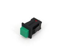 10Pcs PB04-A Square 14 * 14mm 2Pin Latching ON-OFF Push Button Switch Normally Open AUOQKQUT(10Pcs Green)