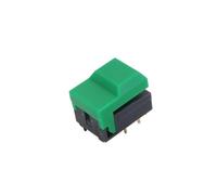 10Pcs PB86-A0 4Pin Momentary SPDT Square Push Button Tact Switch for Stage Equipment Control(10Pcs Green)