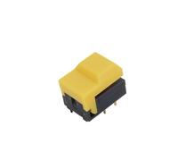 10Pcs PB86-A0 4Pin Momentary SPDT Square Push Button Tact Switch for Stage Equipment Control(10Pcs Yellow)
