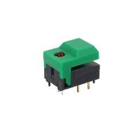 10Pcs PB86-A1 6Pin With LED Momentary SPDT Square Push Button Tact Switch for Stage Equipment Control(10Pcs Green)