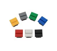 10Pcs PB86-B0 Large Cap 4Pin Momentary SPDT PCB Square Stage Control Push Button Switch BIANMTSW(10PCS Green)