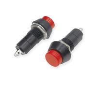 10PCS PBS-11A Circular Self-Locking Small Waterproof button Switch 12mm 1A 250VAC Nut Fixation Water Dispenser Push Switch(K104a030-Red)