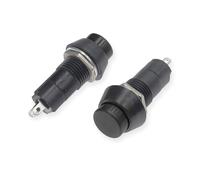 10PCS PBS-11A Circular Self-Locking Small Waterproof button Switch 12mm 1A 250VAC Nut Fixation Water Dispenser Push Switch(K104e030-Black)