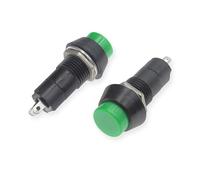 10PCS PBS-11A Circular Self-Locking Small Waterproof button Switch 12mm 1A 250VAC Nut Fixation Water Dispenser Push Switch(K104d030-Green)