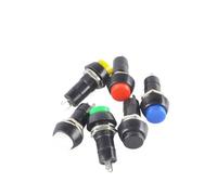 10PCS PBS-11A PBS-11B 12mm Self-locking Self-Recovery Plastic Push Button Switch Momentary 3A 250V AC 2PIN 6 Color(Yellow,SELF-RECOVERY_25PCS)