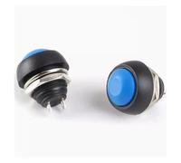 10pcs PBS-33B 12mm Push Button ON OFF Momentary Switch 2 Pin Waterproof Power Reset Non-locking Switch IDGTTLDF(Beige)