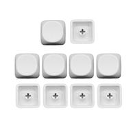 10pcs PBTS Blank Ski Cap Moss Height 1U Dye Sublimation Key Cap MX Switch Key Cap