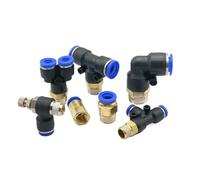10pcs PC/PCF/PB/PL/PX/SL/PD series quick release compressor fittings for air pneumatic fittings.(6-04,PX)