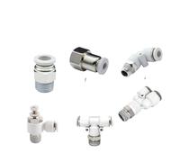 10PCS PC/PCF/PL/SL/PB/PX High White Type Air Hose Rapidities Pipe Quick Release Pneumatic Fitting 1/4 1/8 3/8 1/2(12-01,PCF) Brass Hose