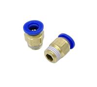 10PCS PC6-01 PC6-02 PC8-02 PC10-02 Air Connectors Male Hose Quick Release Fittings Straight Push in Pneumatic Fitting 1/4(PC4-01(10Pcs a lot))