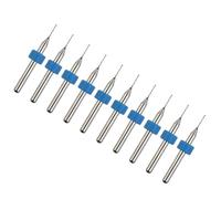 10pcs PCB Drill Bits Set Carbide Steel for Circuit Board Drilling with Calibration Ring Design to Improve Work Efficiency (0.5mm)