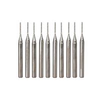 10pcs PCB Milling Cutter Set 0.8-2mm Corn Engraving Shank CNC Router Bit End Mill for Machine Reamer(10pcs 2.0mm)