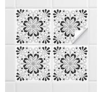 10pcs Peel and Stick Tile Stickers-DIY Decor, 6 * 6 inche Retro French Style Wall Panels, Waterproof Self-Adhesive Wall Stickers for Kitchen Bathroom Living-Room Wall Decor