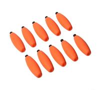 10pcs Peg Floats for Fishing, High-Density Foam Bobbers for Trout Crappie, Slip Rig Floats with Bright Colors for All Species, Easy Depth Adjustment Tackle(L ORANGE)