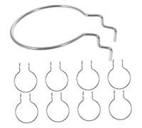 10pcs Pegboard Cup Holder Hooks - Heavy-Duty Metal Ring Design for Garage & Workshop Organization