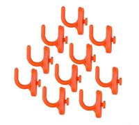 10pcs Pegboard Hooks Set, Wall-Mounted Tool Storage Hooks for Garage Wall Organization, Workshop Tool Hanging System, Heavy-Duty ABS Hook Organizer for Tool(C)