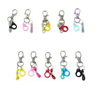 10Pcs Pen Holder Clips Keychain for Nurses Students Office Workers Silicone Pen Clip for Lanyards Badge Reels Accessory Holder Badge Reels