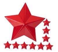 10pcs Pentagram Soldiers Elegant Star Shape Badges for Special Occasions