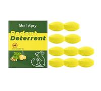 10Pcs Peppermint Oil Rat Repellent Balls, Silver Quartz Sand Mouse Deterrent, Rat Poisoning Super Strength, Rat Poison, Rat Poisoning Blocks, Mouse Poison, 1.3x0.7 Inches, for Home/Garage/Attic