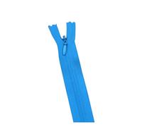 10Pcs per Pack 28cm to 60cm Invisible Coil Zipper for DIY Handcraft Cloth Sewing Accessories 3#,D Lake Blue,35cm