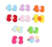 10pcs Pet Bowknot Hair Clip for Dogs and Pets Mini Cotton