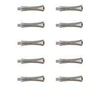 10pcs PET Grooming Scissors Removable Rest Silver Stainless Steel | Pinky Support, Reduce Hand Fatigue, for Thinning Shears and Grooming Scissors, Salon Haircutting Sessions