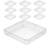 10pcs Petri Dishes with Agar Jelly and Lids, Ps Culture Dishes for Laboratory Environments and University Use, Easy to Use Petri Holder with Lid for Plants and Other Materials
