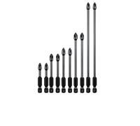 10PCS PH2 Cross Screwdriver Bits Set, Alloy Steel HRC62 Magnetic Drill Driver Bits with 1/4'' Hex Shank for Furniture Repair