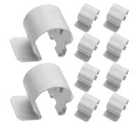 10pcs Photovoltaic Cable Clamp UV Stabilized Clip | Universal Fit for Solar Panel Frames and Module Frames, Suitable for Rooftop and Trailer Use, Smooth Flexible Build in Silver