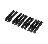 10Pcs Piano Keytops Replacement Black Elegant Keytops Black Keys Flats Repair Replacement Parts Repair Parts
