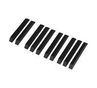 10Pcs Piano Keytops Replacement Black Key Elegant Keytops Piano Black Keys Flats Repair Replacement Parts