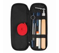 10pcs Piano Tuning Kit Professional Tuning Tools Set Tuning Wrench Long Handle Tuning Wrench Rubber Mutes Temperament Felt Strip Fork for Piano Tuner with Bag