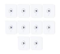 10Pcs Picture Hooks No Nails,Heavy Self Adhesive Picture Hooks,Transparent Waterproof Wall Hook for Hanging Without Nails,for Pictures Hanging Photo Frame Wall Decoration Without Damage(Max 2.5 kg)