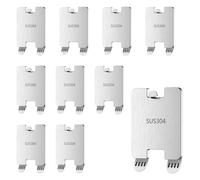 10pcs Picture Hooks No Nails, Picture Hanging Hooks, Self Adhesive No Nail Picture Hanging Strips, No Nails Drywall Picture Hanging Kit for Frames,Wall Art,Home Decor(Silver)