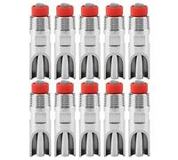 10Pcs Pig Nipple Waterer, Stainless Steel Automatic Adjustable Nipple Drinker Feeder for Pig Goats Swine Piglets Drinking