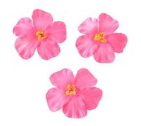 10Pcs Pink colors Hibiscus flowers Hawaii party Summer party DIY decorations Artificial flowers Hula hair decoration flower Fashion design