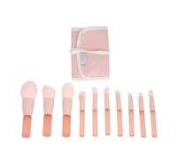 10pcs Pink Mini Makeup Brush Set Soft Mini Synthetic Makeup Brush for Wedding Christmas
