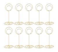 10Pcs Place Card Holders Wire Table Number Holders Picture Stand Memos Clip for Photo Food Signs Memos Notes Wedding Table Number