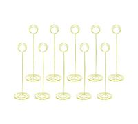 10Pcs Place Card Holders Wire Table Number Holders Picture Stand Memos Clip for Photo Food Signs Memos Notes Wedding Table Number