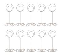 10Pcs Place Card Holders Wire Table Number Holders Picture Stand Memos Clip for Photo Food Signs Memos Notes Wedding Table Number