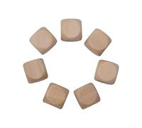 10PCS Plain Wooden Dice Unfinished Cubes for Hand Crafting Custom Game Components Educational Aids Alphabet Tiles and Artistic Projects (20mm)