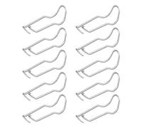 10Pcs Plant Support Clips, Stainless Steel Trellis Clips, Garden Pile Connecting Buckles for Bamboos Canes Mounting Plant Support (20mm*20mm)