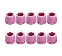 10Pcs Plasma Torch Consumables Nozzle Ceramic Shielding Cups 50-60A Replacement for SG55 AG-60 WSD-60 Torch Ceramic Shielding Cups
