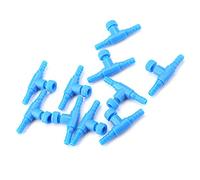 10Pcs Plastic Airflow Control Valves for Aquarium and Fish Tank, Durable 3 Way Air Pump Valves, Adjustable Air Volume Regulation, 4mm Pipe Compatible