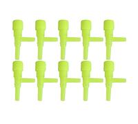 10Pcs Plastic Aquarium Airflow Control Valve Fish Tank 3 Way Air Pump Control Regulator Valves Air Pump Accessories(Yellow)